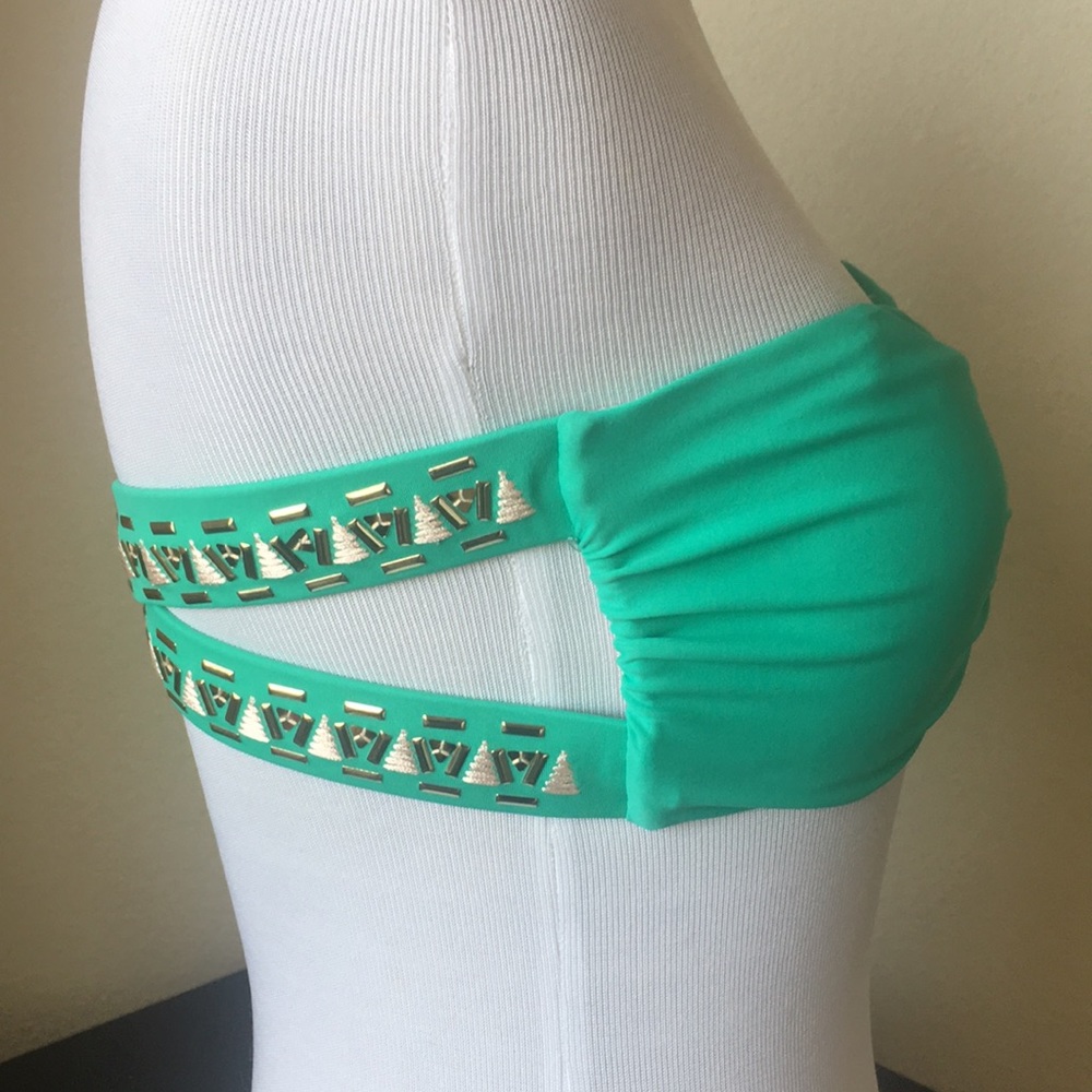 🆕 Xhilaration | Mint Green Bandeau Bikini Top